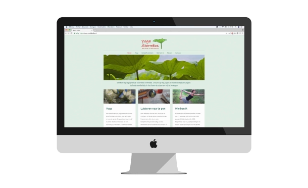 Webdesign voor Yoga Sterrebos door Studio Thijssen